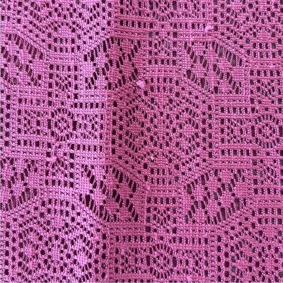 Anthropologie Akemi + Kin Oversized Sheer Lace Dolman Sleeve Top Mauve XS/S - Picture 10 of 10